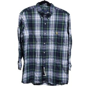 Polo Ralph Lauren Plaid Shirt Button Down Classic Fit Long Sleeve XXL Green NWT